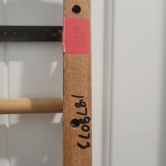 Pottery Barn Farmhouse Boho Wall Mounted Space Saving Jewelry Organizer Mango - Picture 14 of 16